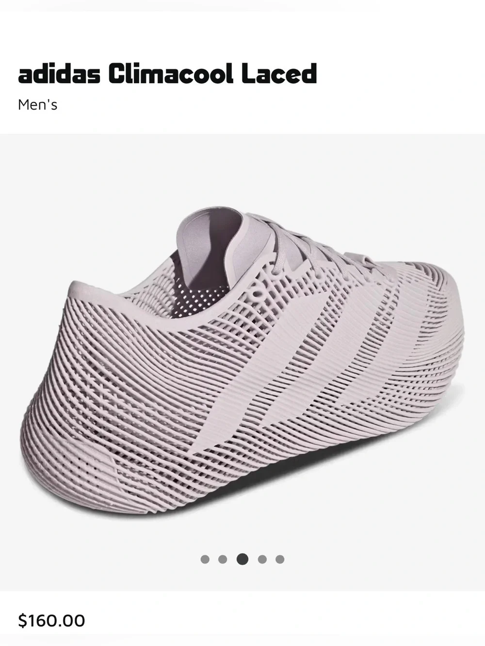 NWT Unisex Adidas ClimaCool laced shoes